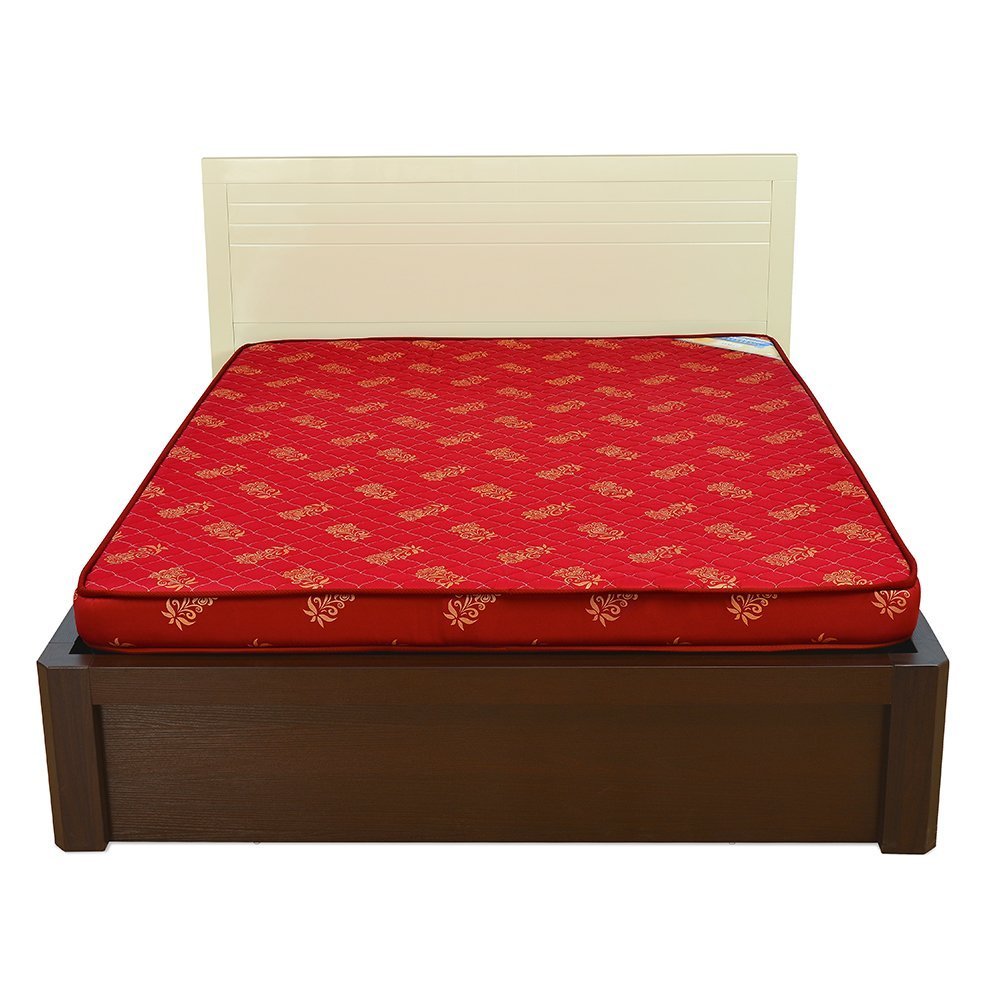 Nilkamal Sparkle 4-inch Single Size Foam Mattress (Maroon, 72x36x4) | HOMEGENIC.