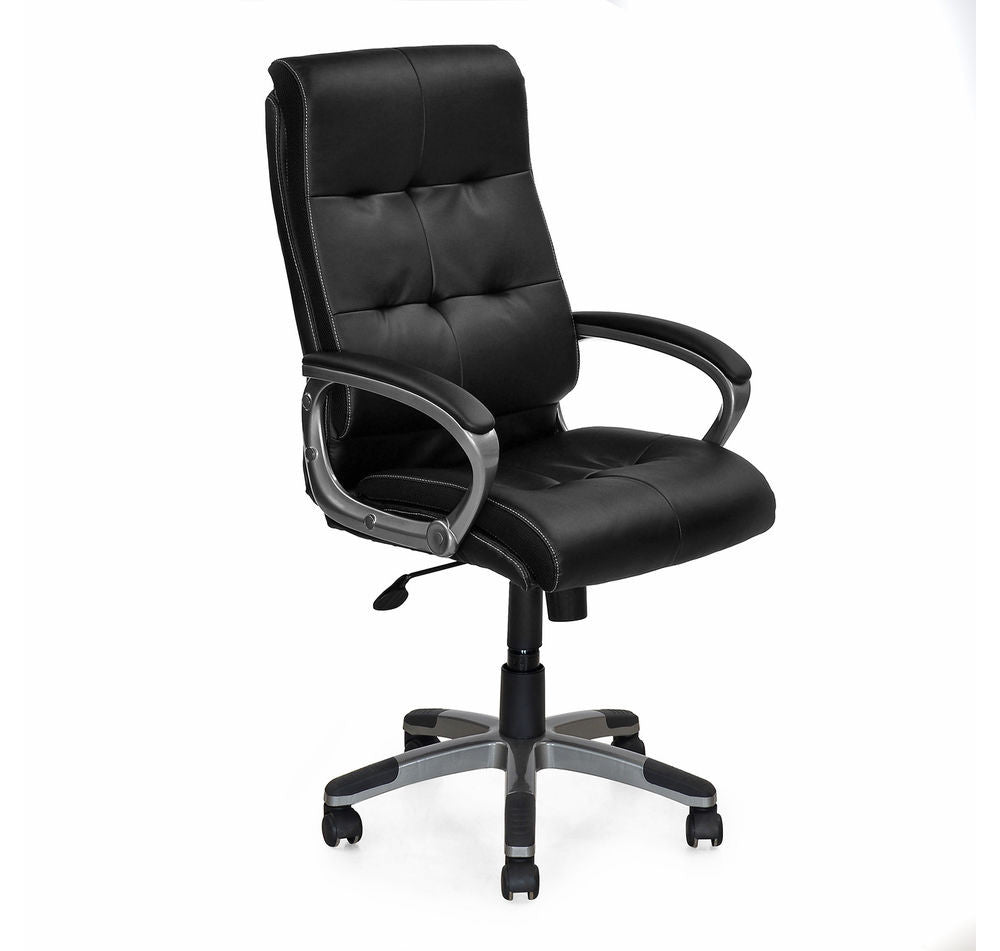 Nilkamal Veneto Office Chair (Black) with Laptop Stand Complimentary | HOMEGENIC.