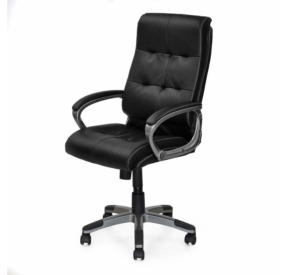 Nilkamal Veneto Office Chair (Black) with Laptop Stand Complimentary | HOMEGENIC.