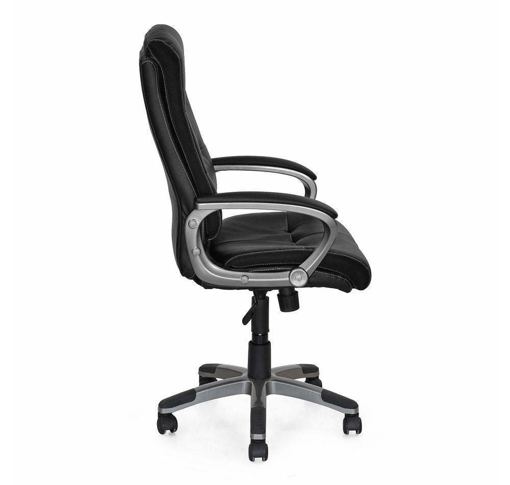 Nilkamal Veneto Office Chair (Black) with Laptop Stand Complimentary | HOMEGENIC.